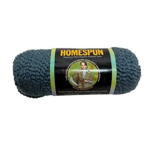 Lion Brand Homespun Yarn 402 Dusty Blue Bulky Weight 6oz 185yds Made in USA